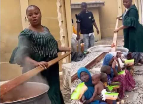 Seyi Edun’s heartwarming birthday gesture don melt hearts as she don gift food to the less privileged: