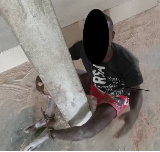 Police rescues three people chained to pillars in Okija: