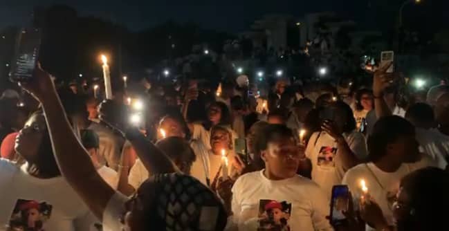 Abuja Residents Hold Candlelight Procession to Honor Late Singer: