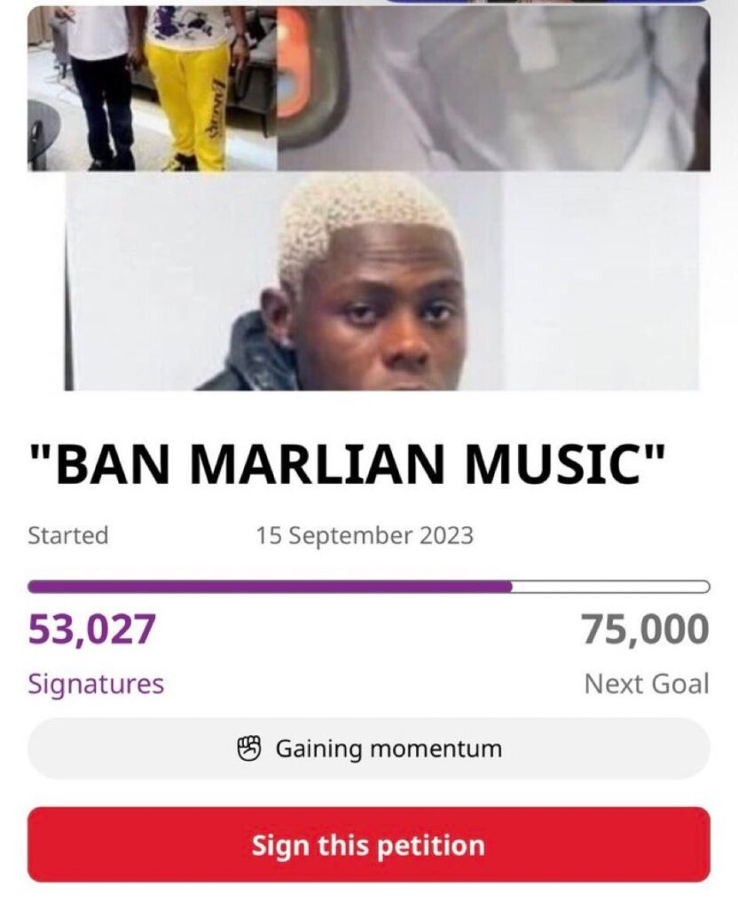 Petition Calling for Ban on Marlian Music Rises to 50,000 Signatures Following Mohbad's Death: