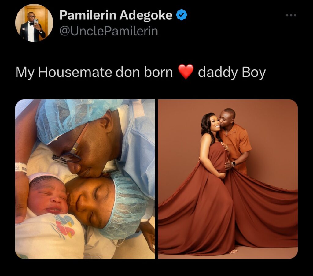 Nigerian Influencer Pamilerin and His Wife Welcome a Baby Boy: