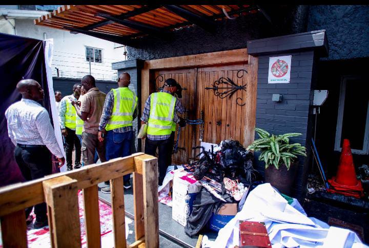 LASEPA seals two establishments, Wine Library and Buzz Bar, in the Victoria Island area of Lagos State