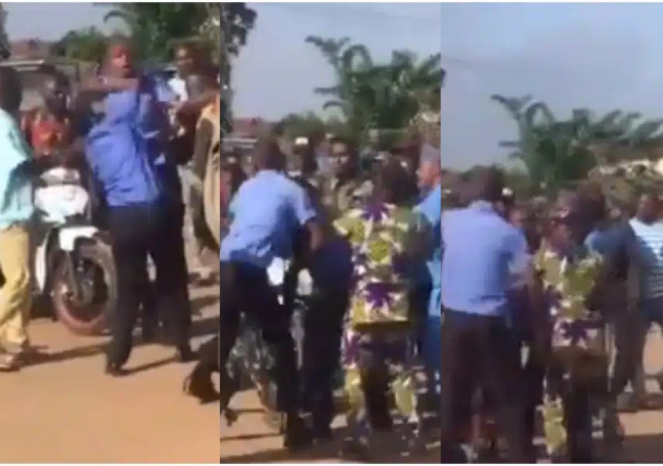(Video) Policemen tortured soldiers in Ekiti state over traffic violation 