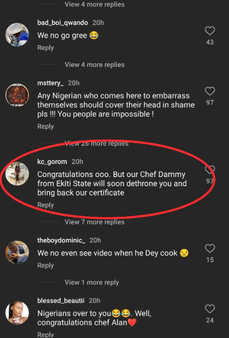 “Chef Damny will dethrone you” – Nigerians charge Chef Dammy to challenge Irish Chef’s 119 hours, 57-minutes record
