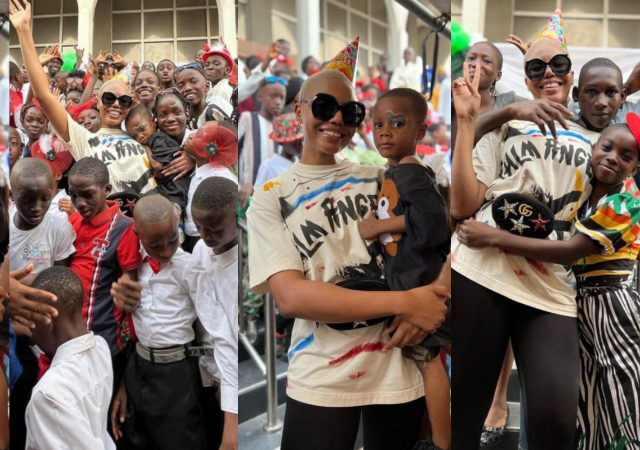 “Since my 21st birthday, it’s been my tradition to celebrate my special day with the most privileged kids in the world.”-Nancy Isime Celebrates 32nd birthday in a special way