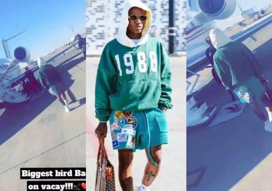 Netizens reacts as Wizkid returns to Lagos in a multi-million naira private jet after Saudi Arabia show