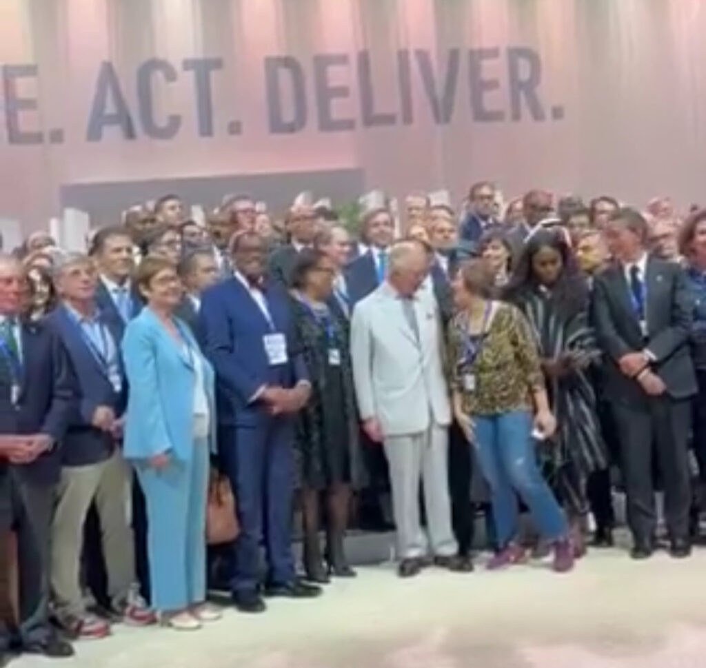 “Can you tell the woman to step aside she’s blocking the President of Nigeria” - Camera tells Caucasian Woman During Group Photograph At COP28 