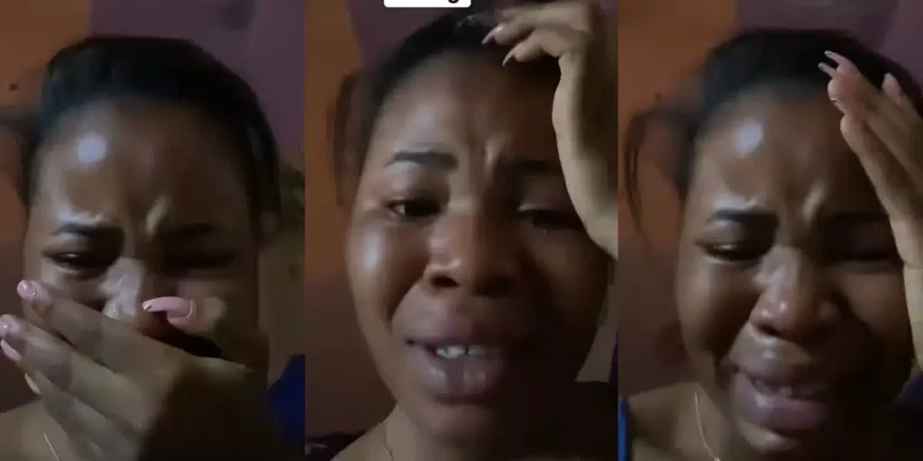 Lady disheartened, breaks down in tears after boyfriend of 7 years settles with another woman