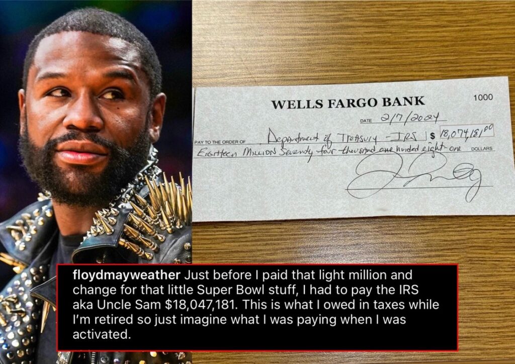 “I paid $18 million before buying a Super Bowl worth $1.3m”-Floyd Mayweather 