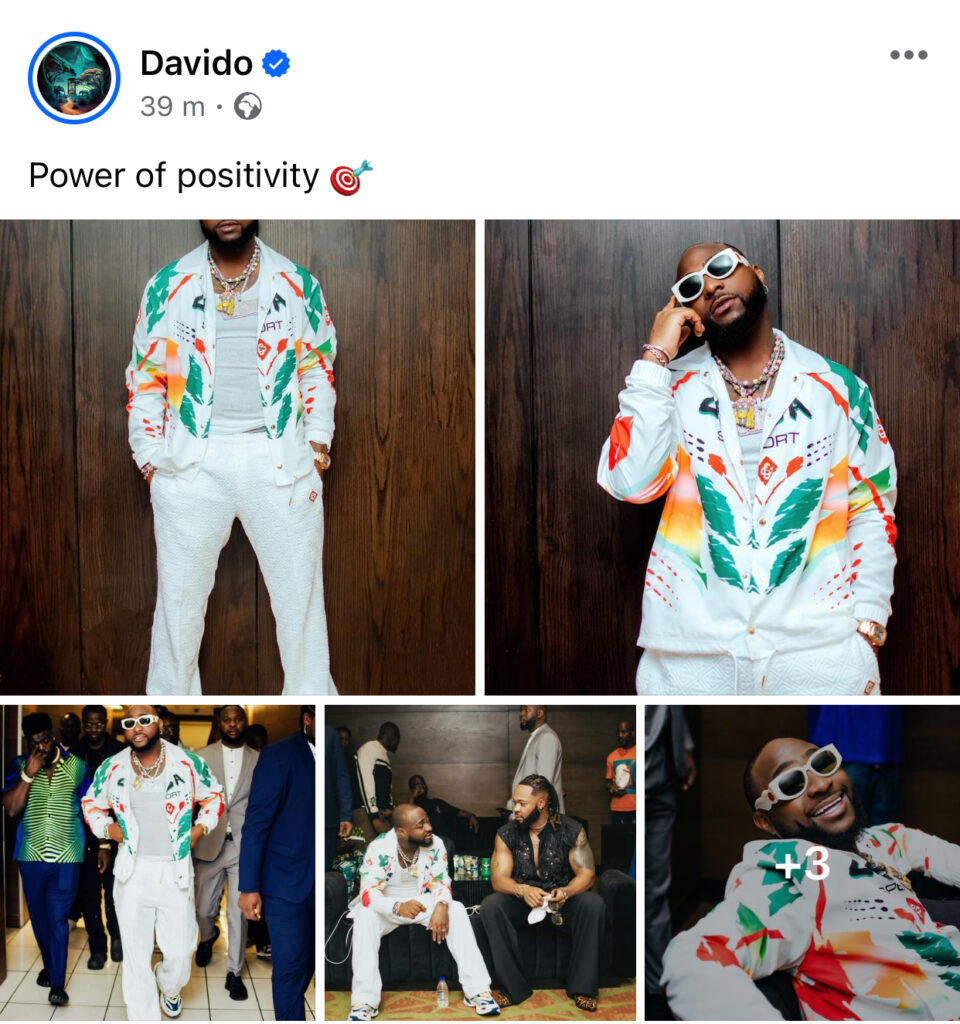 “Power of positivity 🎯”- Davido reveals plan as he set to reply Grammy with new hit tracks