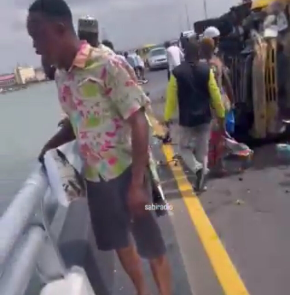 Tragic Accident in Lagos: Two Adults Thrown from Bus into Lagos Lagoon