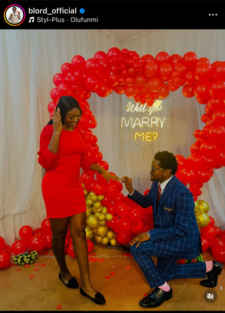 Nigerian cryptocurrency Lord, BLord set Netizens on fire as He Proposes to his second wife 