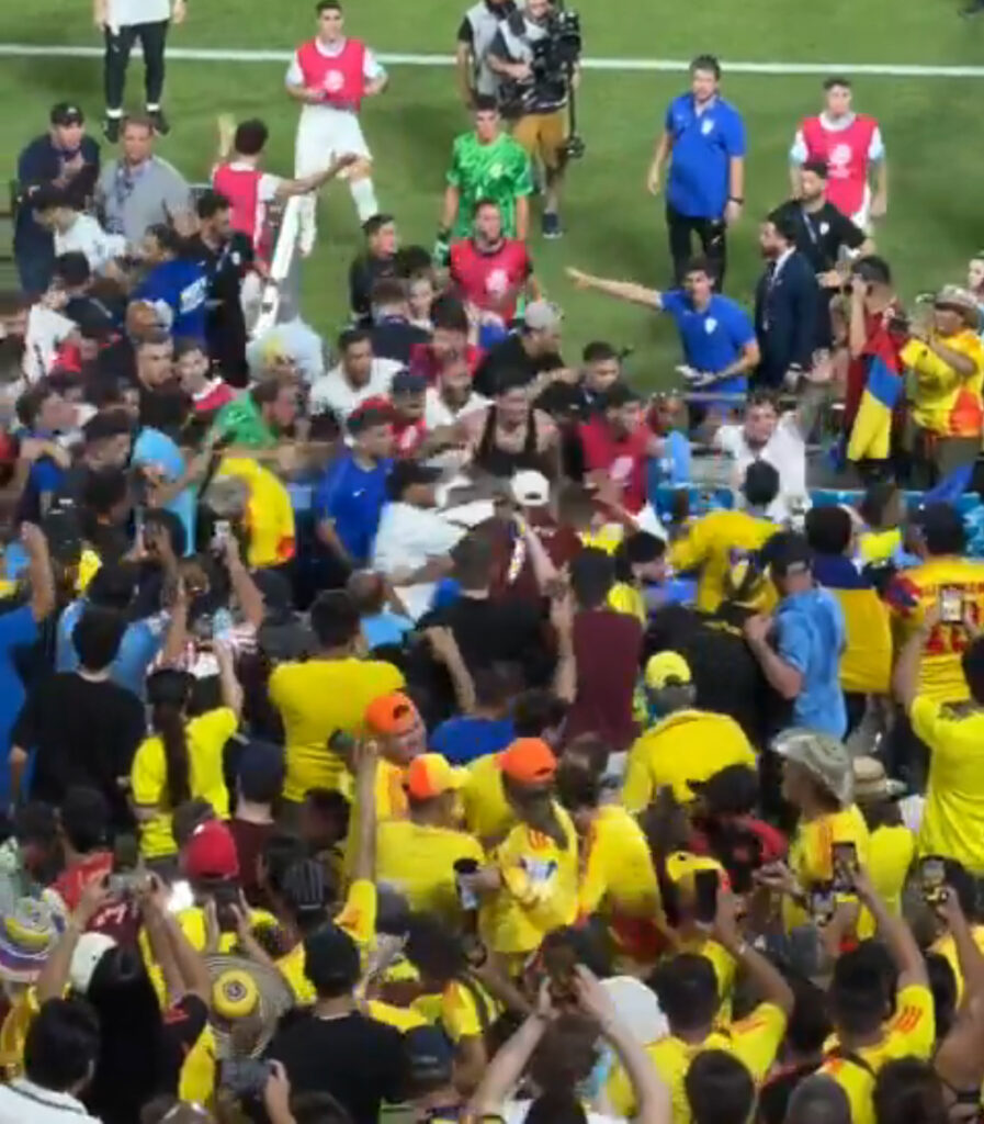 Copa America Chaos: Uruguay Players Clash with Colombian Fans in Semifinal Brawl